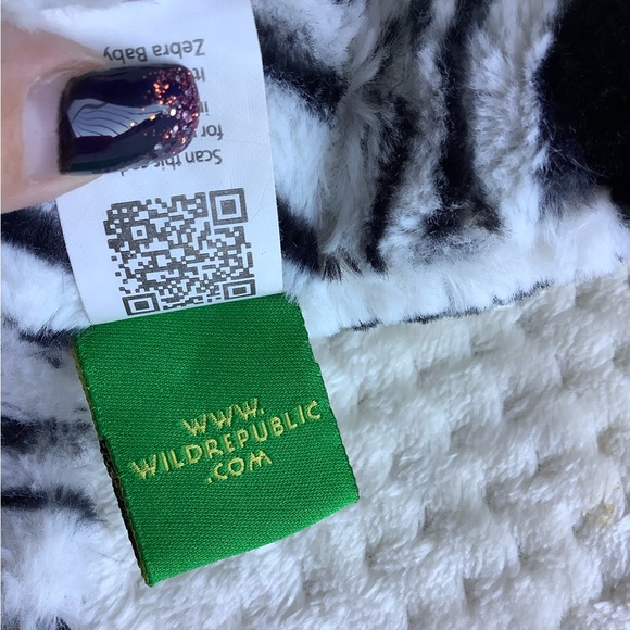 Wild Republic Zebra Baby Stuffed Animal Plush Toy - Black and White 8 Inch - Picture 7 of 11